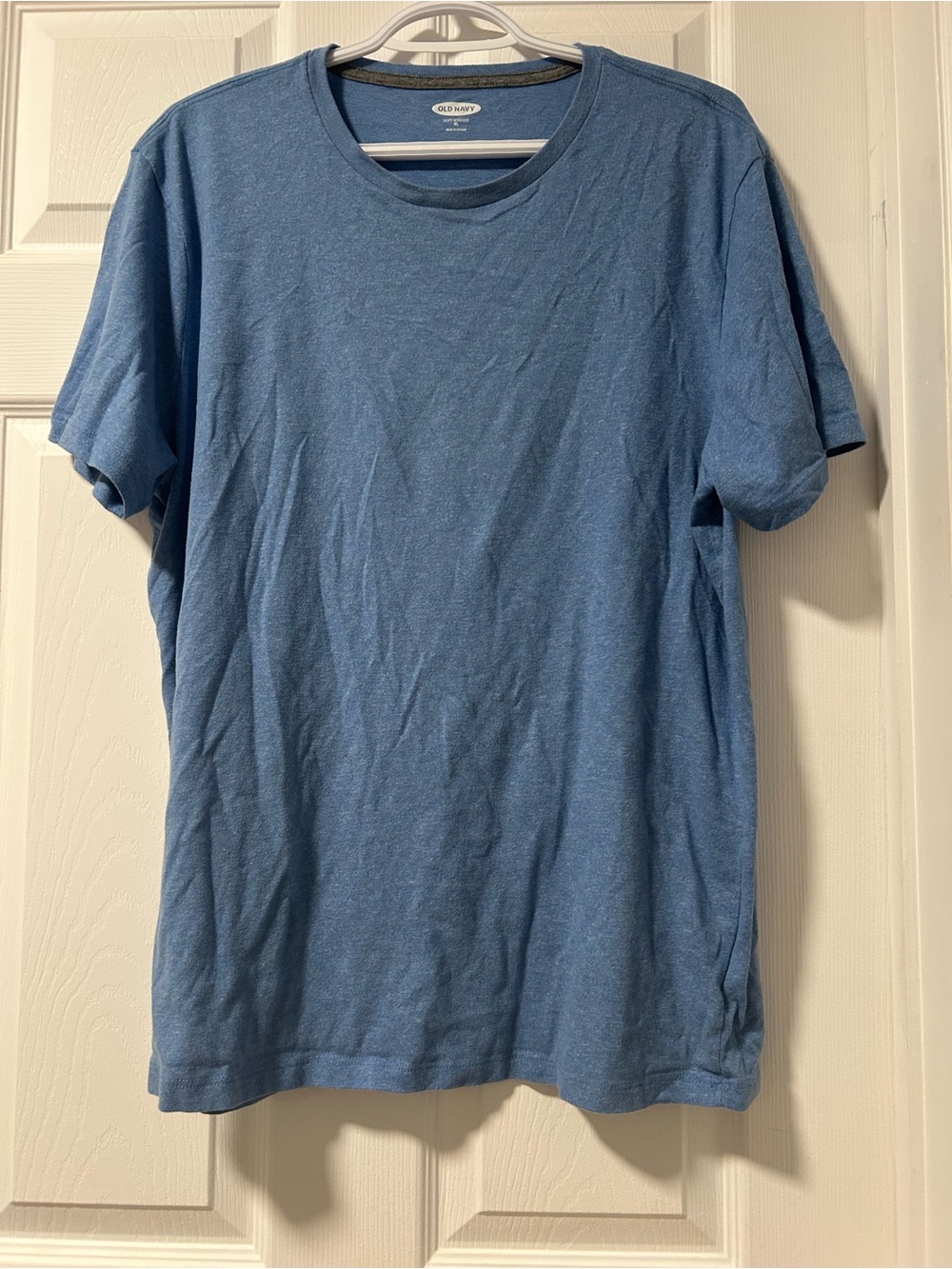 Old Navy Short-Sleeve Crew T-Shirt in Heather Blue